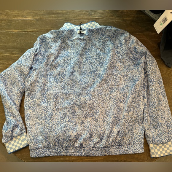 NWT Scotch & Soda Printed Seersucker Reversible Bomber Large - Picture 13 of 16